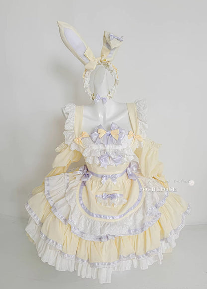 Antique Maid Dress Set Bunny Collection - PoshePose Global