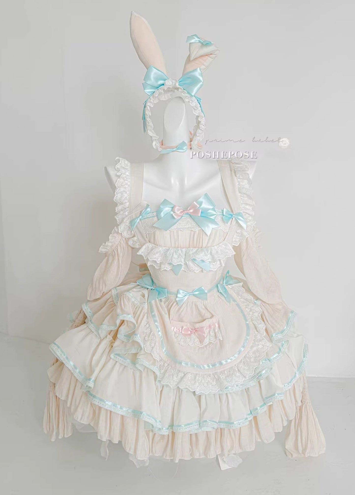 Antique Maid Dress Set Bunny Collection - PoshePose Global
