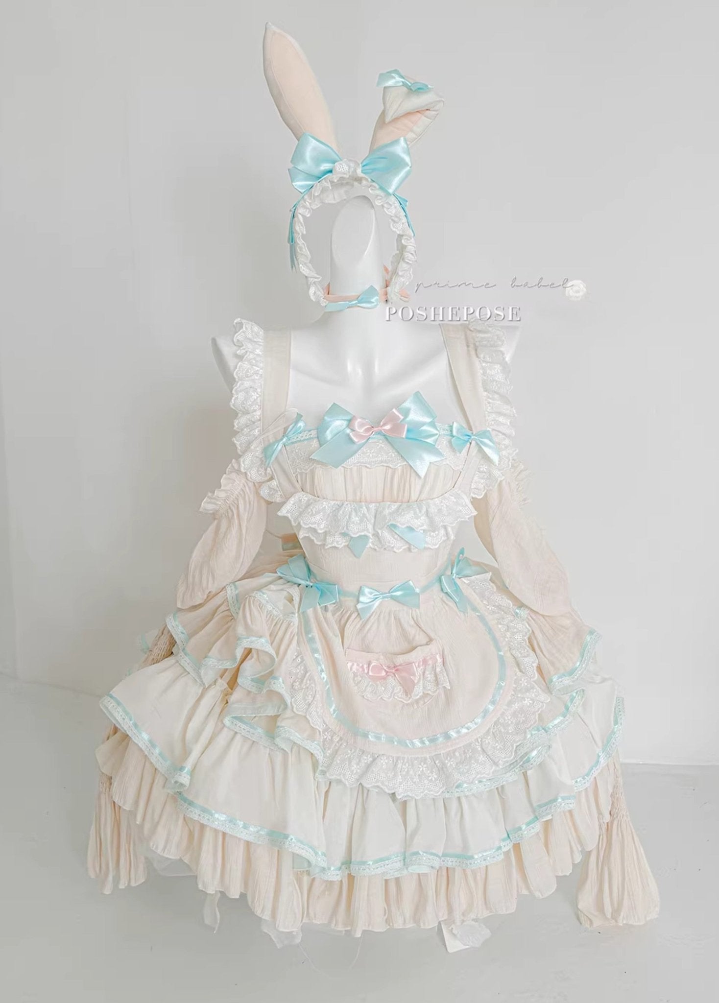 Antique Maid Dress Set Bunny Collection - PoshePose Global