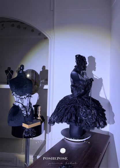 Black Fox Gothic Fairy Spirit Dress - PoshePose Global